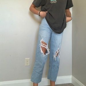light blue mom jeans